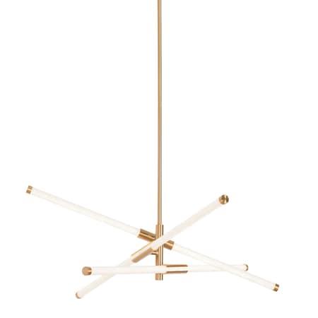 Afx Rusnak 30" LED Pendant - Satin Brass RSKP30L30D1SB